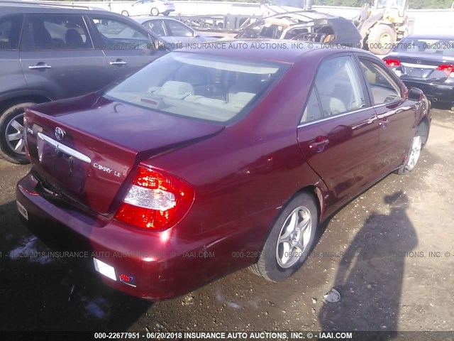 4T1BE32K23U255459 - 2003 TOYOTA CAMRY LE/XLE/SE Qırmızı foto 4