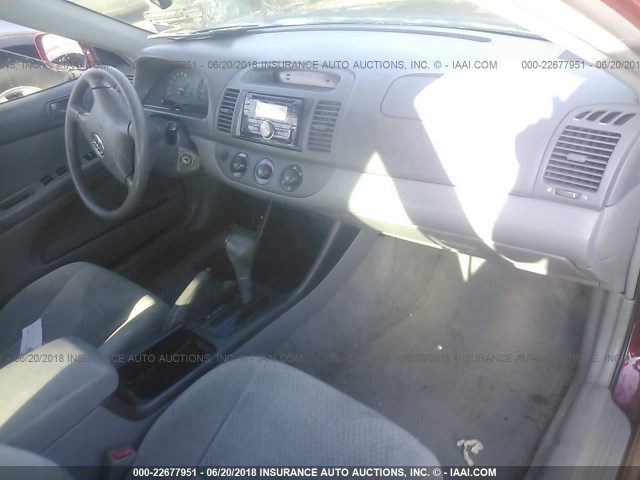 4T1BE32K23U255459 - 2003 TOYOTA CAMRY LE/XLE/SE Qırmızı foto 5