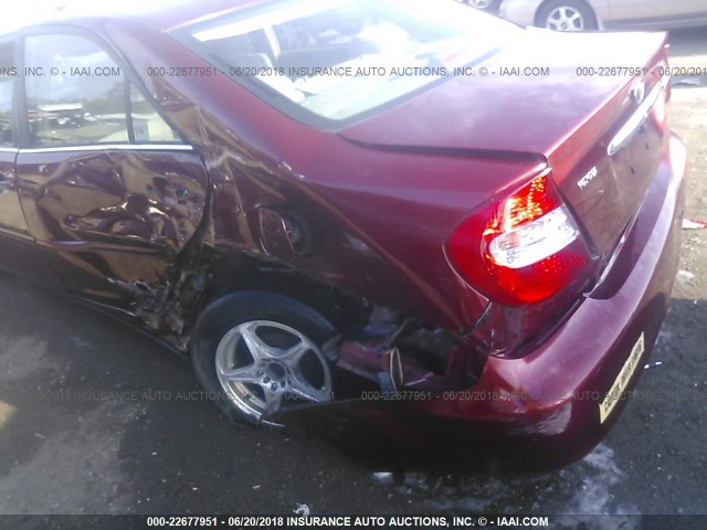 4T1BE32K23U255459 - 2003 TOYOTA CAMRY LE/XLE/SE Qırmızı foto 6