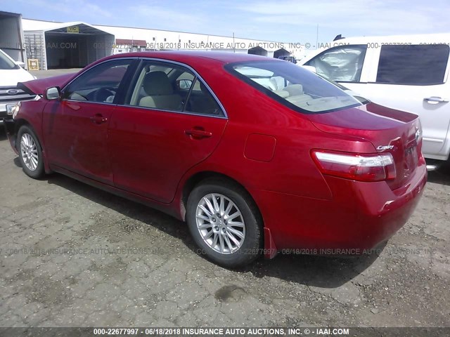 4T1BE46K48U222891 - 2008 TOYOTA CAMRY CE/LE/XLE/SE RED photo 3