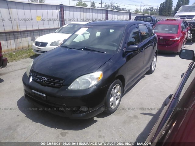 2T1LR30E95C448461 - 2005 TOYOTA COROLLA MATRIX XR BLACK photo 2