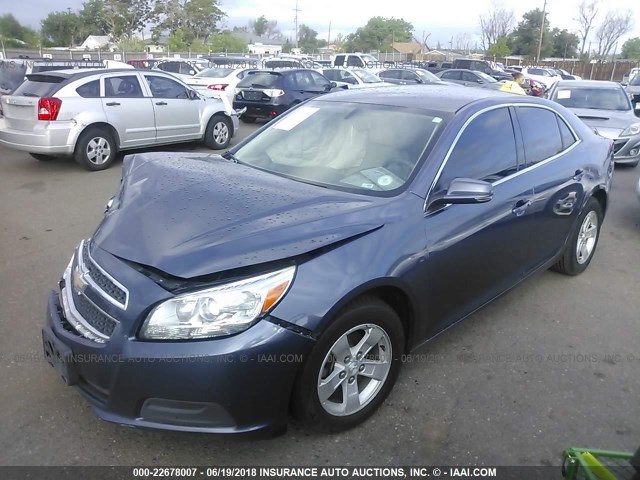1G11C5SA1DF218961 - 2013 CHEVROLET MALIBU 1LT 蓝色 照片 2