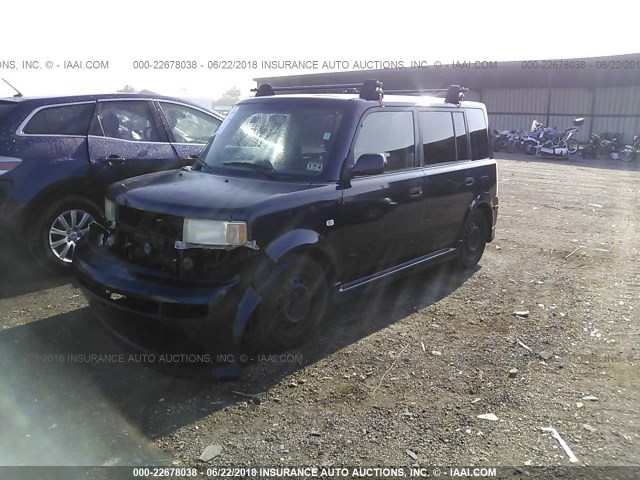 JTLKT324240160330 - 2004 TOYOTA SCION XB BLUE photo 2