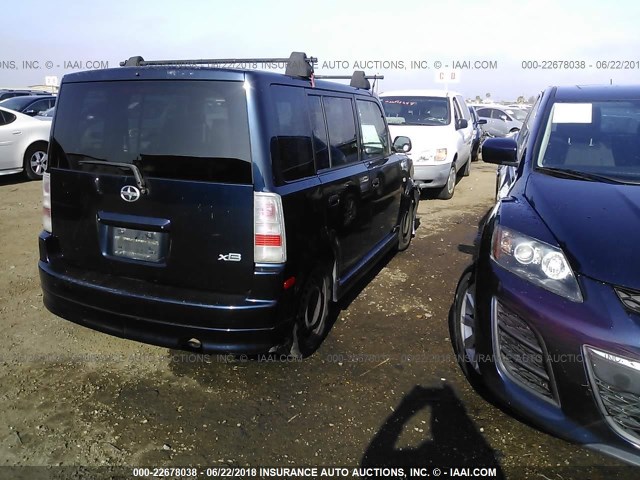 JTLKT324240160330 - 2004 TOYOTA SCION XB BLUE photo 4