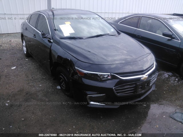 1G1ZB5ST7HF222428 - 2017 CHEVROLET MALIBU LS 黑色 照片 1