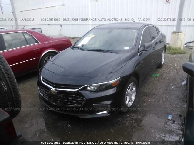1G1ZB5ST7HF222428 - 2017 CHEVROLET MALIBU LS 黑色 照片 2
