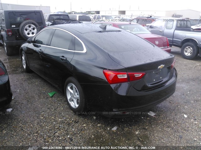 1G1ZB5ST7HF222428 - 2017 CHEVROLET MALIBU LS 黑色 照片 3