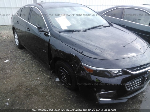 1G1ZB5ST7HF222428 - 2017 CHEVROLET MALIBU LS 黑色 照片 6