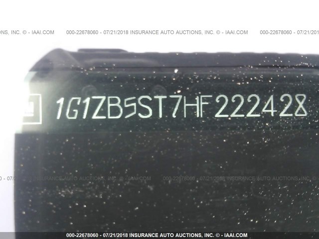 1G1ZB5ST7HF222428 - 2017 CHEVROLET MALIBU LS 黑色 照片 9