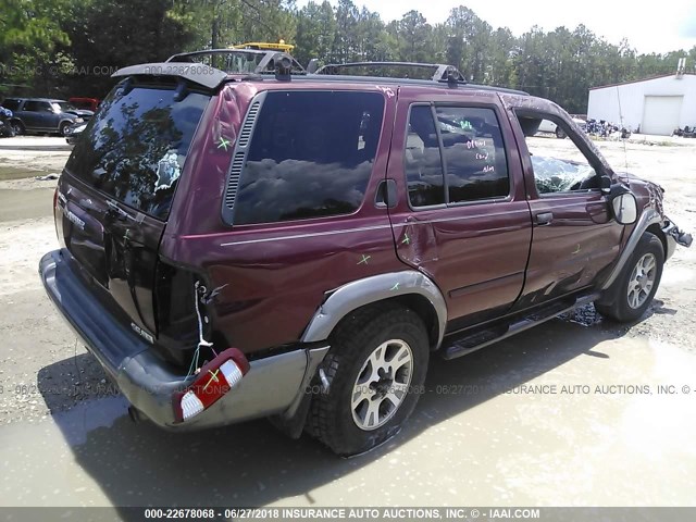 JN8DR09X31W562551 - 2001 NISSAN PATHFINDER LE/SE/XE MAROON photo 4