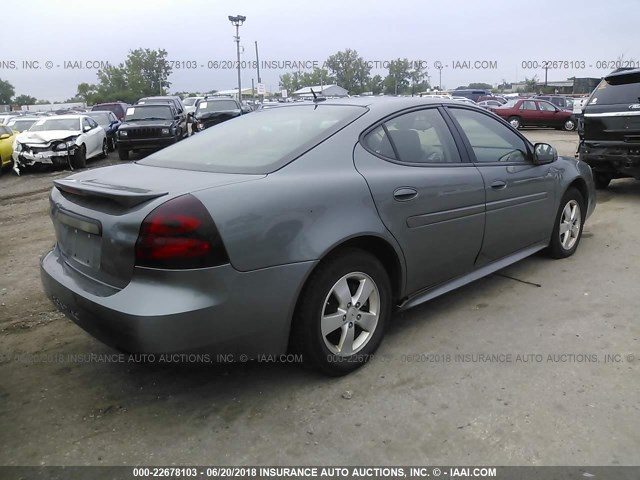 2G2WP552271223141 - 2007 PONTIAC GRAND PRIX GRAY photo 4
