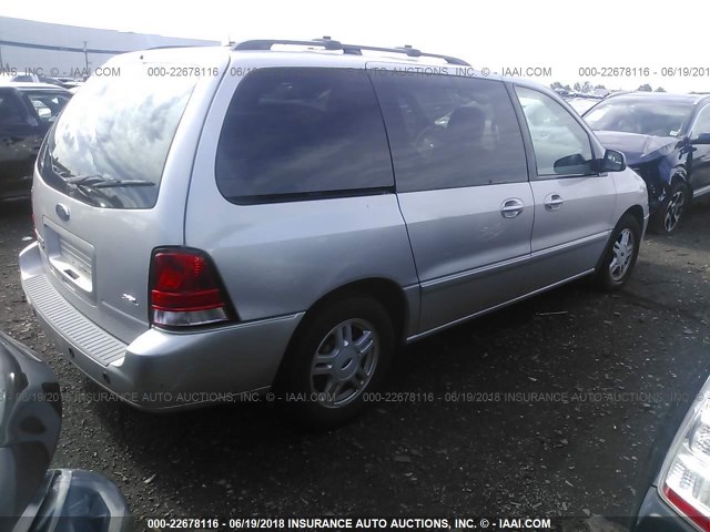 2FMZA52224BA30035 - 2004 FORD FREESTAR SEL SILVER photo 4