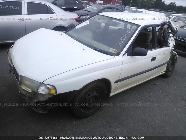 4S3BK4958W8321299 - 1998 SUBARU LEGACY POSTAL WHITE photo 2