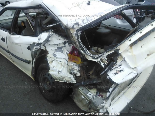 4S3BK4958W8321299 - 1998 SUBARU LEGACY POSTAL WHITE photo 6