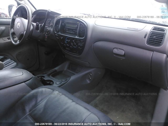 5TBDT44185S484869 - 2005 TOYOTA TUNDRA DOUBLE CAB SR5 BURGUNDY photo 5