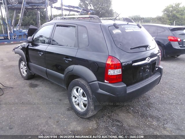 KM8JN72D87U613934 - 2007 HYUNDAI TUCSON SE/LIMITED BLACK photo 3