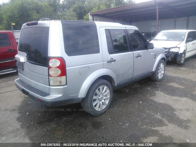 SALAM2D49AA513480 - 2010 LAND ROVER LR4 HSE PLUS SILVER photo 4