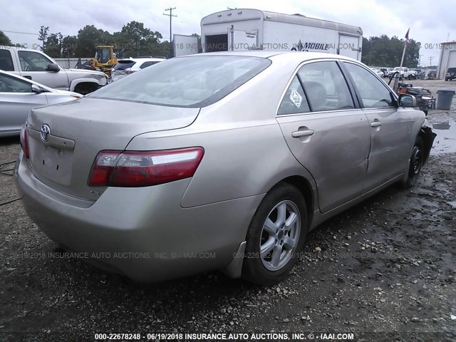 4T1BE46K17U654143 - 2007 TOYOTA CAMRY NEW GENERAT CE/LE/XLE/SE BEIGE photo 4