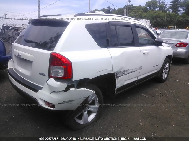 1J4NF1FB5BD188488 - 2011 JEEP COMPASS SPORT WHITE photo 4