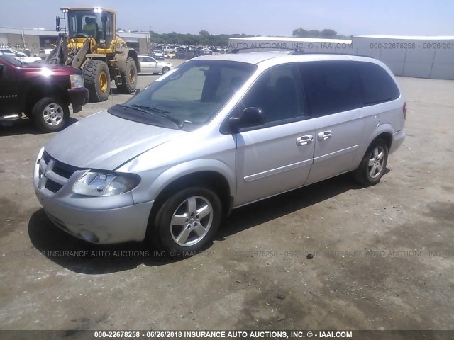 2D4GP44L16R765421 - 2006 DODGE GRAND CARAVAN SXT SILVER photo 2