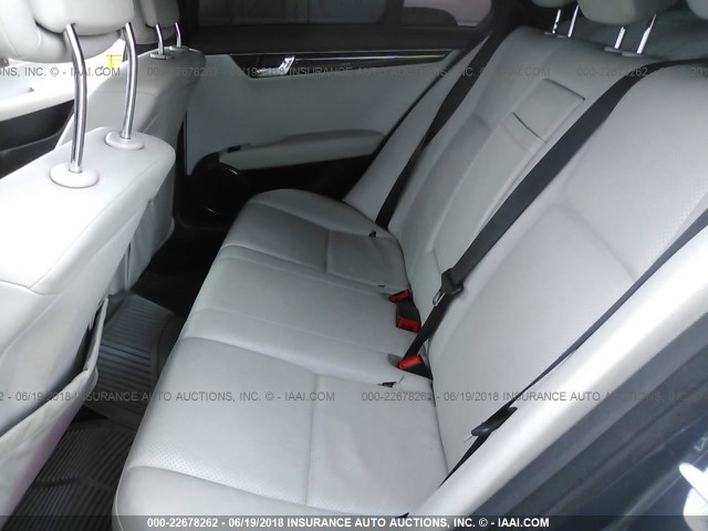 WDDGF81X79R074957 - 2009 MERCEDES-BENZ C 300 4MATIC GRAY photo 8