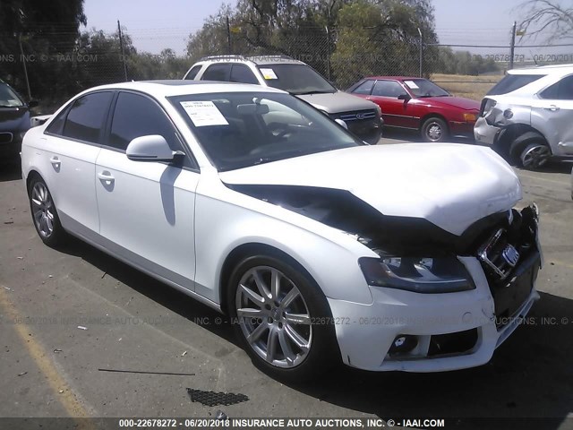 WAULF78K19N040109 - 2009 AUDI A4 2.0T QUATTRO WHITE photo 1