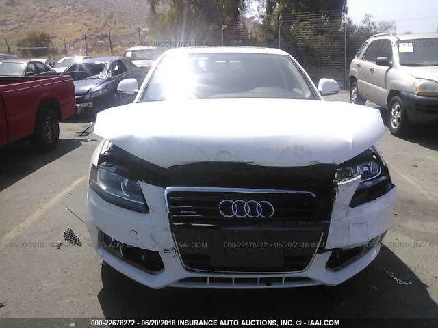 WAULF78K19N040109 - 2009 AUDI A4 2.0T QUATTRO WHITE photo 6