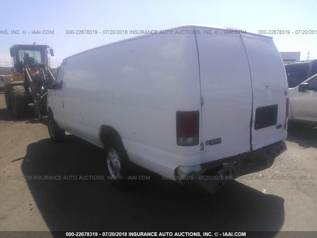 1FTSS34L13HA24774 - 2003 FORD ECONOLINE E350 SUPER DUTY VAN WHITE photo 3