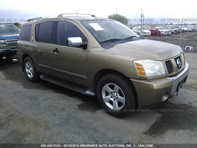 5N1AA08A24N741317 - 2004 NISSAN ARMADA SE/LE GOLD photo 1