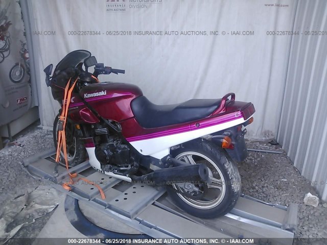 JKAEXVA16MA055388 - 1991 KAWASAKI EX500 RED photo 3