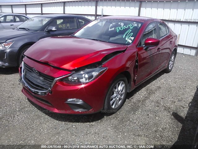 3MZBM1U77GM240757 - 2016 MAZDA 3 SPORT RED photo 2