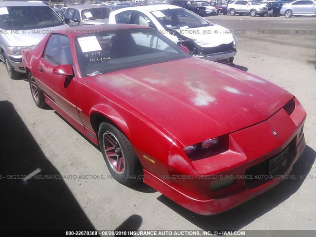 1G1FP21E4KL161490 - 1989 CHEVROLET CAMARO RED photo 1