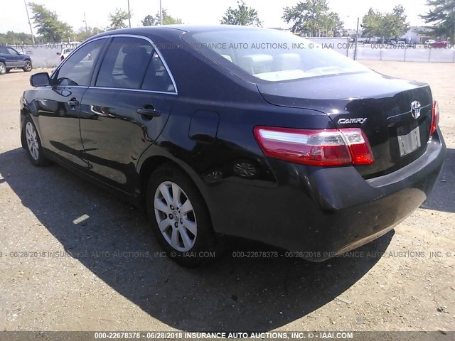 4T1BE46K58U199895 - 2008 TOYOTA CAMRY CE/LE/XLE/SE BLACK photo 3