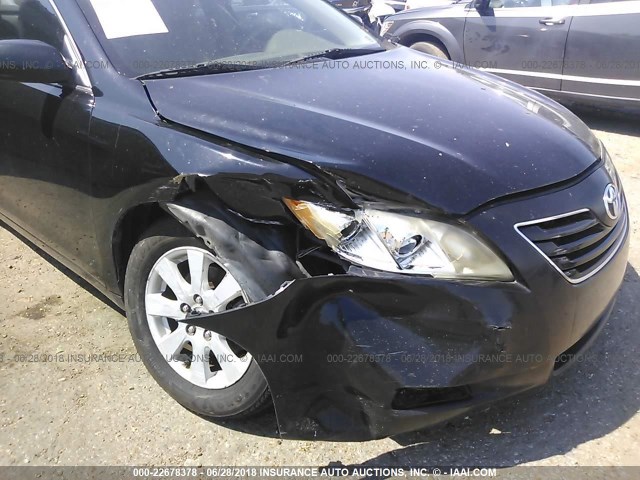 4T1BE46K58U199895 - 2008 TOYOTA CAMRY CE/LE/XLE/SE BLACK photo 6