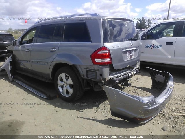 4JGBF7BE2CA794342 - 2012 MERCEDES-BENZ GL 450 4MATIC SILVER photo 3