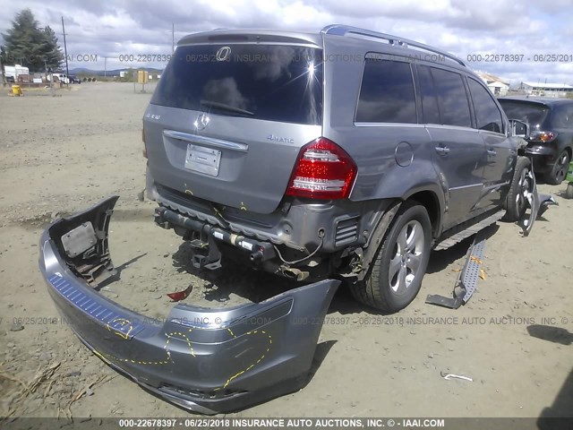 4JGBF7BE2CA794342 - 2012 MERCEDES-BENZ GL 450 4MATIC SILVER photo 4