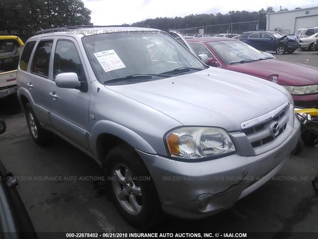 4F2YZ04186KM17875 - 2006 MAZDA TRIBUTE S SILVER photo 1