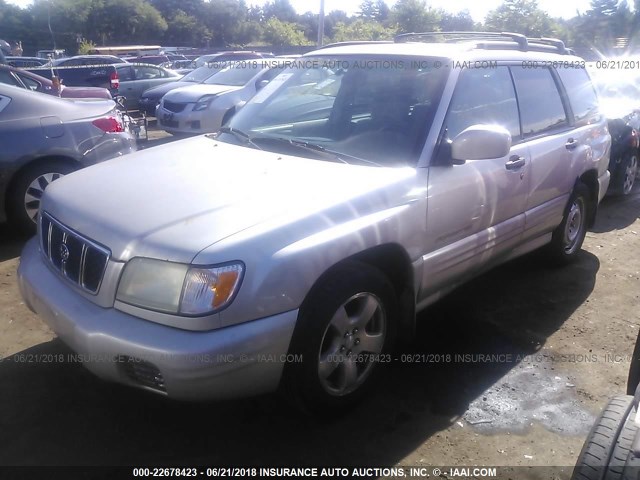 JF1SF65661H725831 - 2001 SUBARU FORESTER S SILVER photo 2