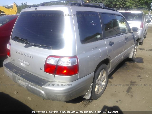 JF1SF65661H725831 - 2001 SUBARU FORESTER S SILVER photo 4