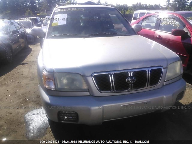 JF1SF65661H725831 - 2001 SUBARU FORESTER S SILVER photo 6