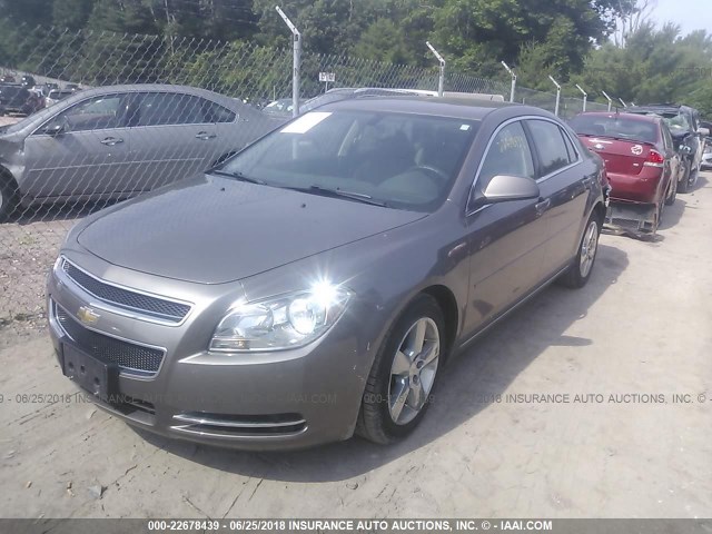 1G1ZC5E1XBF389039 - 2011 CHEVROLET MALIBU 1LT ყავისფერი ფოტო 2