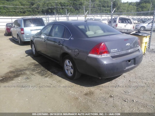 2G1WT58K689179823 - 2008 CHEVROLET IMPALA LT GRAY photo 3