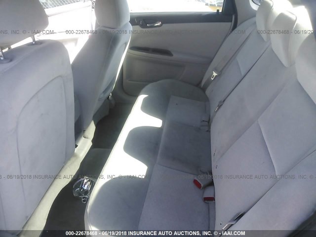 2G1WT58K689179823 - 2008 CHEVROLET IMPALA LT GRAY photo 8