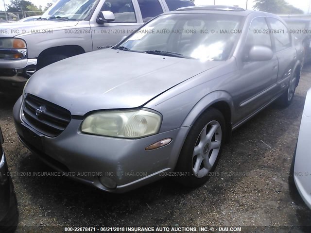 JN1CA31A2YT015227 - 2000 NISSAN MAXIMA GLE/GXE/SE GRAY photo 2