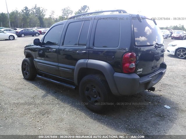 1J4GL48KX3W691469 - 2003 JEEP LIBERTY SPORT/FREEDOM შავი ფოტო 3