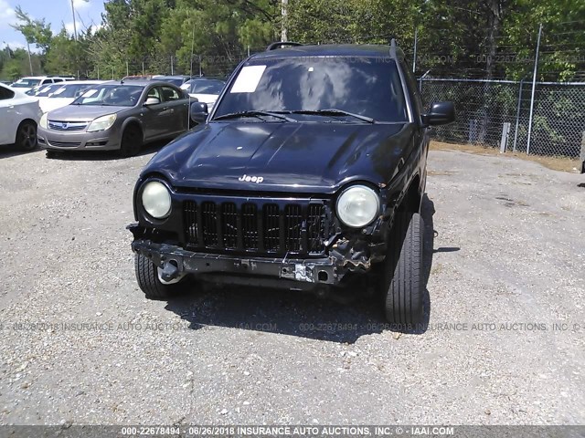 1J4GL48KX3W691469 - 2003 JEEP LIBERTY SPORT/FREEDOM შავი ფოტო 6