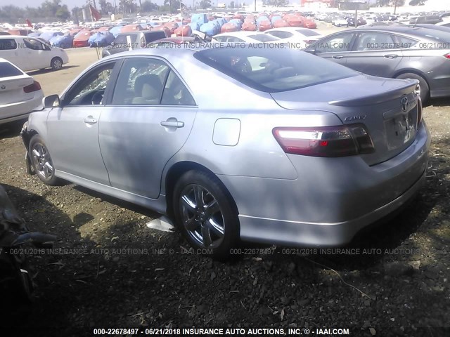 4T1BE46K58U740279 - 2008 TOYOTA CAMRY CE/LE/XLE/SE SILVER photo 3