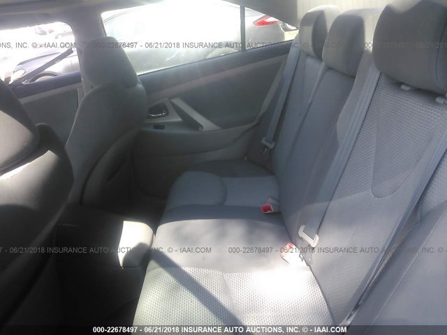 4T1BE46K58U740279 - 2008 TOYOTA CAMRY CE/LE/XLE/SE SILVER photo 8