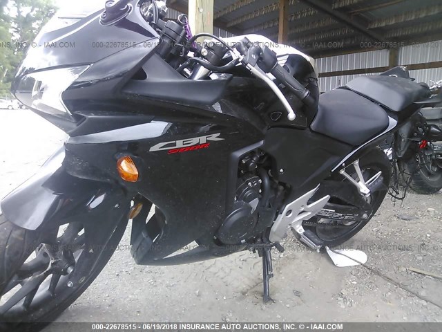 MLHPC4410D5001526 - 2013 HONDA CBR500 R BLACK photo 2