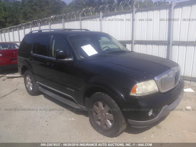 5LMEU88H25ZJ12197 - 2005 LINCOLN AVIATOR BLACK photo 1